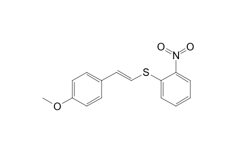 Benzene, 1-[[2-(4-methoxyphenyl)ethenyl]thio]-2-nitro-