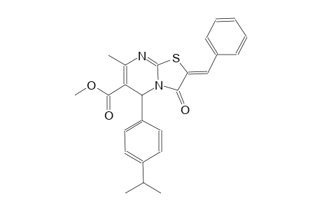methyl (2Z)-2-benzylidene-5-(4-isopropylphenyl)-7-methyl-3-oxo-2,3-dihydro-5H-[1,3]thiazolo[3,2-a]pyrimidine-6-carboxylate
