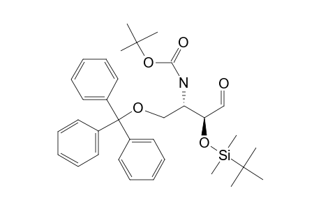 TERT.-BUTYL-[(1S,2S)-2-[[TERT.-BUTYL-(DIMETHYL)-SILYL]-OXY]-3-OXO-1-[(TRITYLOXY)-METHYL]-PROPYL]-CARBAMATE