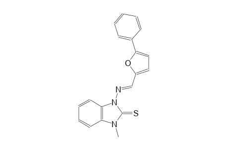 1-methyl-3-{[(E)-(5-phenyl-2-furyl)methylidene]amino}-1,3-dihydro-2H-benzimidazole-2-thione
