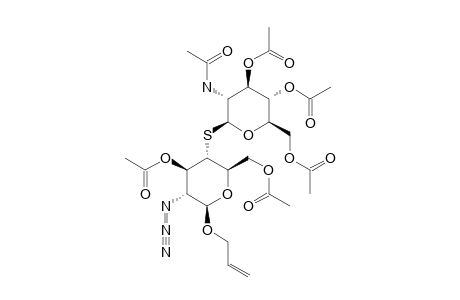 ALLYL-3,6-DI-O-ACETYL-4-S-(2-ACETAMIDO-3,4,6-TRI-O-ACETYL-2-DEOXY-BETA-D-GLUCOPYRANOSYL)-2-AZIDO-2-DEOXY-4-THIO-BETA-D-GLUCOPYRANOSIDE
