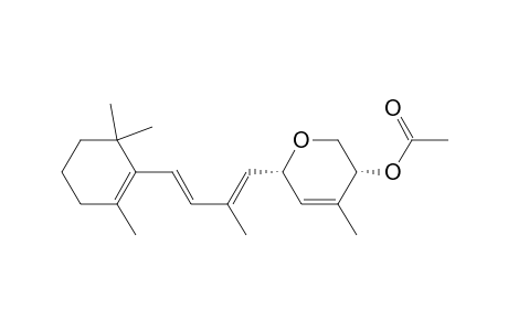 2H-Pyran-3-ol, 3,6-dihydro-4-methyl-6-[2-methyl-4-(2,6,6-trimethyl-1-cyclohexen-1-yl)-1,3-butadienyl]-, acetate, [3.alpha.,6.alpha.(1E,3E)]-(.+-.)-