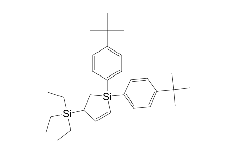 1,1-bis(4-tert-butylphenyl)-4-(triethylsilyl)-1-silacyclo-2-pentene