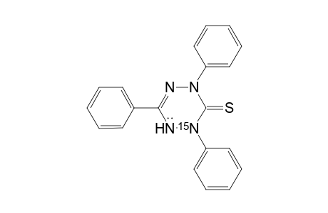 1,3,5-Triphenyl-6-thioxo-[1-15N]verdazyl