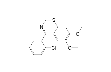 2H-1,3-Benzothiazine, 4-(2-chlorophenyl)-6,7-dimethoxy-