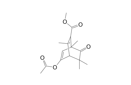 5-Acetoxy-1,3,8,8-tetramethyl-7-oxo-bicyclo[2.2.2]octa-2,5-diene-2-carboxylic acid methyl ester