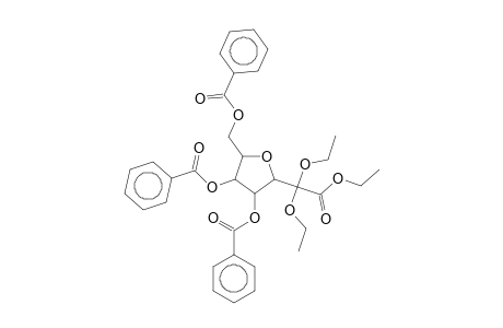 Benzenecarboxylic acid-, 4-(benzoyloxy)2-[(benzoyloxy)methyl]-5-(1,1,2-triethoxy-2-oxoethyl)tetrahydro-3-furanyl ester