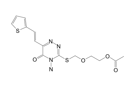 2-[(4-AMINO-5-OXO-6-[2-(2-THIENYL)-VINYL]-4,5-DIHYDRO-1,2,4-TRIAZIN-3-YLTHIO)-METHOXY]-ETHYL-ACETATE