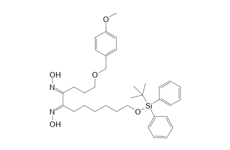 11-[(t-Butyldiphenyl)silanyloxy]-1-(4'-methoxyphenyl)methoxy]undecane-4,5-dione - dioxime