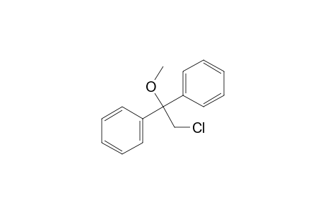 (2-chloro-1-methoxy-1-phenylethyl)benzene