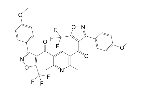 2,6-Dimethyl-3,5-bis[3-(4-methoxy-phenyl)-5-trifluoromethyl-isoxazol-4-carbonyl]-pyridine