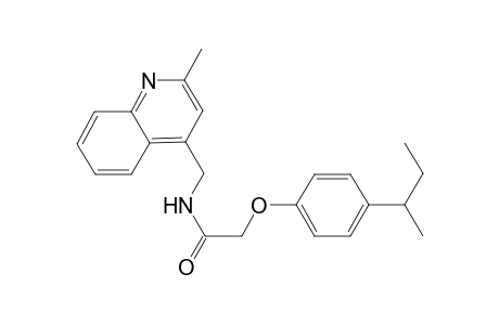 Acetamide, 2-[4-(1-methylpropyl)phenoxy]-N-[(2-methyl-4-quinolinyl)methyl]-