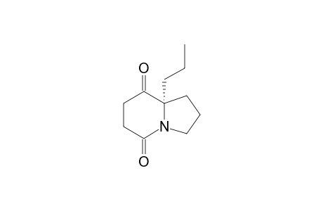 (R)-8a-propylhexahydroindolizine-5,8-dione