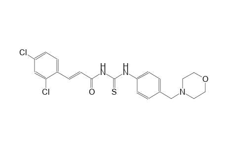 N-[(2E)-3-(2,4-dichlorophenyl)-2-propenoyl]-N'-[4-(4-morpholinylmethyl)phenyl]thiourea