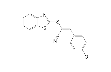 (E)-2-(BENZOTHIAZOL-2'-YLTHIO)-3-(4''-HYDROXYPHENYL)-ACRYLONITRILE