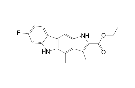 7-Fluoro-1,10-dimethyl-3,9-dihydropyrrolo[3,2-b]carbazole-2-carboxylic acid ethyl ester