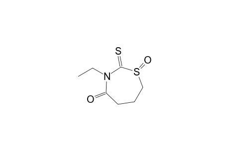 4-Oxo-3-ethyl-1,3-thiazepane-2-thione - s-oxide