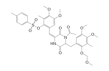 (3Z)-1-Acetyl-6-[4,5-dimethoxy-2-(methoxymethoxy)-3-methylphenylmethyl]-3-[4,5-dimethoxy-3-methyl-2-[(4-methylphenylsulfoxy)phenyl]methylene]piperazine-2,5-dione