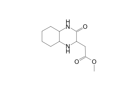 (3-Oxodecahydroquinoxalin-2-yl)acetic acid, methyl ester