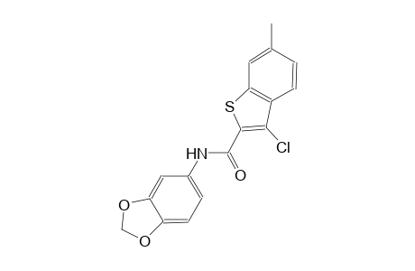 N-(1,3-benzodioxol-5-yl)-3-chloro-6-methyl-1-benzothiophene-2-carboxamide