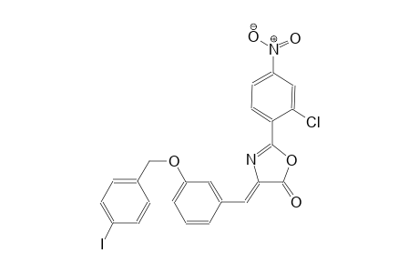 (4Z)-2-(2-chloro-4-nitrophenyl)-4-{3-[(4-iodobenzyl)oxy]benzylidene}-1,3-oxazol-5(4H)-one