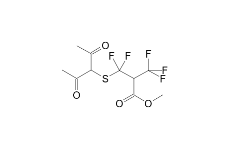 3-(1-Acetyl-2-oxo-propylsulfanyl)-3,3-difluoro-2-trifluoromethyl-propionic acid methyl ester