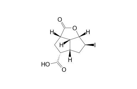 (2aS*,4R*,4aS*,6S*,6aS*,6bR*)-6-Iodo-2-oxo-octahydro-1-oxacyclopenta[cd]pentalene-4-carboxylic acid