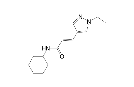 (2E)-N-cyclohexyl-3-(1-ethyl-1H-pyrazol-4-yl)-2-propenamide