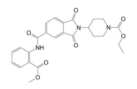 1-piperidinecarboxylic acid, 4-[1,3-dihydro-5-[[[2-(methoxycarbonyl)phenyl]amino]carbonyl]-1,3-dioxo-2H-isoindol-2-yl]-, ethyl