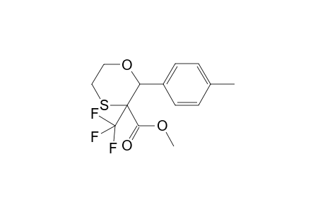 2-(4-Methylphenyl)-3-trifluoromethyl-1,4-oxathiinane-3-carboxylic acid methyl ester