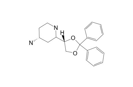 (+/-)-(2RS,4SR)-2-[(4RS)-2,2-DIPHENYL-1,3-DIOXOLAN-4-YL]-PIPERIDIN-4-AMINE