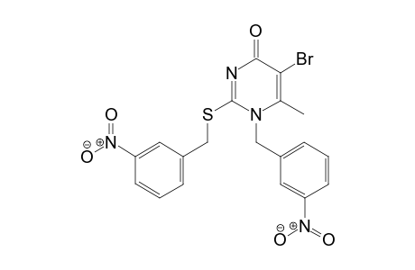 1-m-nitro-benzyl-2-m-nitro-benzylthio-5-bromo-6-methyluracil