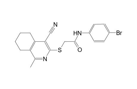 acetamide, N-(4-bromophenyl)-2-[(4-cyano-5,6,7,8-tetrahydro-1-methyl-3-isoquinolinyl)thio]-