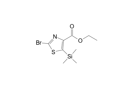 2-Bromo-5-trimethylsilyl-4-thiazolecarboxylic acid ethyl ester