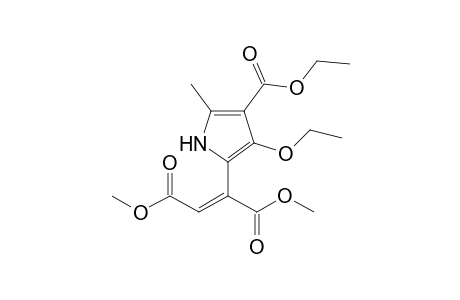 (E)-2-(3-ethoxy-4-ethoxycarbonyl-5-methyl-1H-pyrrol-2-yl)-2-butenedioic acid dimethyl ester