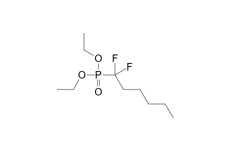 1-Diethoxyphosphoryl-1,1-bis(fluoranyl)hexane