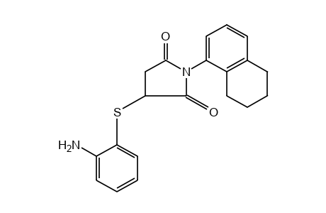 2-[(o-AMINOPHENYL)THIO]-N-(5,6,7,8-TETRAHYDRO-1-NAPHTHYL)SUCCINIMIDE