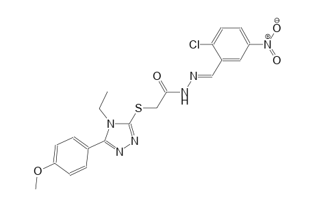 N'-[(E)-(2-chloro-5-nitrophenyl)methylidene]-2-{[4-ethyl-5-(4-methoxyphenyl)-4H-1,2,4-triazol-3-yl]sulfanyl}acetohydrazide