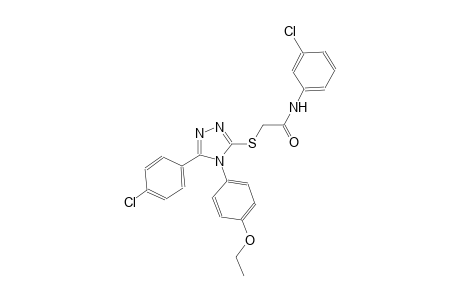 N-(3-chlorophenyl)-2-{[5-(4-chlorophenyl)-4-(4-ethoxyphenyl)-4H-1,2,4-triazol-3-yl]sulfanyl}acetamide
