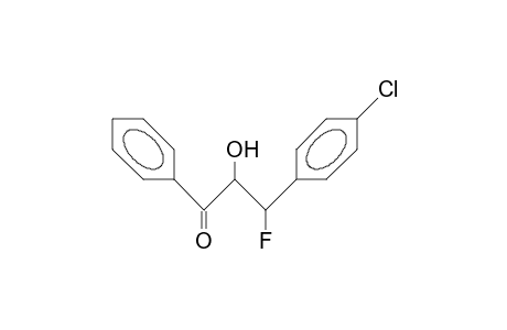 threo-2-Hydroxy-3-fluoro-1-phenyl-3-(4-chloro-phenyl)-propan-1-one
