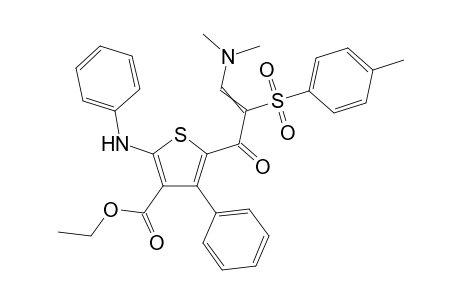 5-[3-Dimethylamino-2-(toluene-4-sulfonyl)-acryloyl]-4-phenyl-2-phenylamino-thiophene-3-carboxylic acid ethyl ester