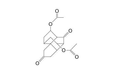 2,6-Acetoxy-tetracyclo(5.5.1.0/4,13/.0/10,13/)tridecane-10,13-dione isomer 1(C2)