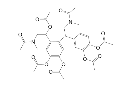 Acetamide, N-[2-[3,4-dihydroxy-.alpha.-[(N-methylacetamido)methyl]benzyl]-.beta.,4,5-trihydroxyphenethyl]-N-methyl-, pentaacetate (ester)