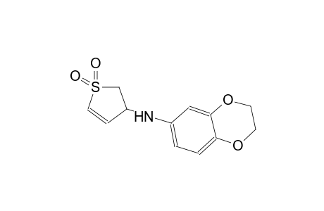 1,4-benzodioxin-6-amine, N-(2,3-dihydro-1,1-dioxido-3-thienyl)-2,3-dihydro-