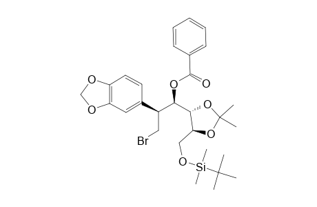 [(2-R,3-R,4-S,5-S)-1-BROMO-2-(3',4'-METHYLENEDIOXY)-PHENYL-3-(O)-BENZOYL-4,5-ISOPROPYLIDENEDIOXY-6-TERT.-BUTYLDIMETHYLSILYLOXY]-HEXANE