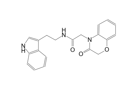 2H-1,4-benzoxazine-4-acetamide, 3,4-dihydro-N-[2-(1H-indol-3-yl)ethyl]-3-oxo-