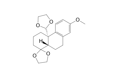 (4'aS,10'aS)-4'a-(1,3-dioxolan-2-yl)-7'-methoxy-spiro[1,3-dioxolane-2,1'-2,3,4,9,10,10a-hexahydrophenanthrene]