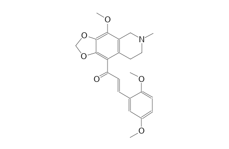(2E)-3-(2,5-dimethoxyphenyl)-1-(4-methoxy-6-methyl-5,6,7,8-tetrahydro[1,3]dioxolo[4,5-g]isoquinolin-9-yl)-2-propen-1-one