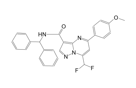 N-benzhydryl-7-(difluoromethyl)-5-(4-methoxyphenyl)pyrazolo[1,5-a]pyrimidine-3-carboxamide