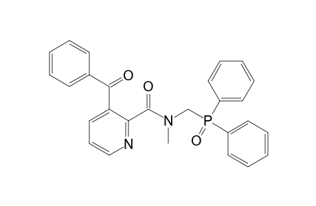 N-Diphenylphosphinoylmethyl-N-methyl-3-benzoyl-2-pyridinecarboxamide